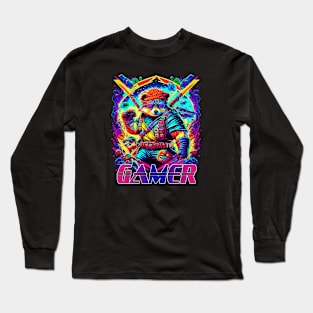 Gamer  illustration Long Sleeve T-Shirt